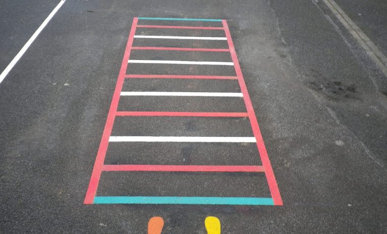 jump ladder, playground markings, playground games in Cardiff