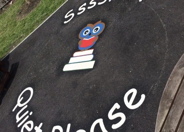 quiet area, quiet zone playground markings in Cardiff