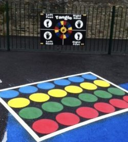 Twister With Play Panel playground markings, parks in Barry